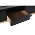 Kép 5/10 - Tv-s szekrény mangófa 145x45x50 cm fekete, barna