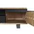 Kép 6/10 - Tv-s szekrény mangófa 145x45x50 cm fekete, barna