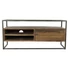 Kép 9/9 - Tv-s szekrény mangófa, fém 120x40x56 cm barna, fekete
