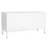 Kép 9/10 - Tv-s szekrény mangófa, fém 120x40x60 cm fehér, arany