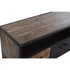 Kép 3/7 - Tv-s szekrény mangófa, fém 125x40x55 cm fekete, barna