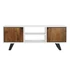 Kép 11/11 - Tv-s szekrény mangófa, fém 135x35x51 cm színes