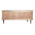 Kép 9/9 - Tv-s szekrény mangófa, fém 140x40x55 cm natúr, sötétszürke
