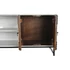 Kép 5/9 - Tv-s szekrény mangófa, fém 180x40x60 cm fehér, fekete