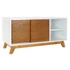 Kép 2/7 - Tv-s szekrény mdf 100x40x50 cm fehér, barna