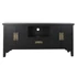 Kép 6/6 - Tv-s szekrény mdf, fém 120x31x56 cm fekete, arany