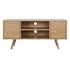 Kép 8/9 - Tv-s szekrény mdf, fém 120x40x57 cm natúr