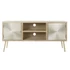 Kép 7/8 - Tv-s szekrény mdf, lucfenyő, fém 130x40x60 cm natúr, arany