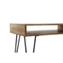 Kép 6/7 - Tv-s szekrény rózsafa, fém 115x45x44 cm natúr, fekete