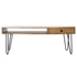 Kép 7/7 - Tv-s szekrény rózsafa, fém 115x45x44 cm natúr, fekete