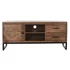 Kép 6/8 - Tv-s szekrény teakfa, fém 125x40x55 cm barna