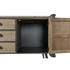 Kép 6/8 - Tv-s szekrény tömörfa, fém 144x47x76 cm natúr, szürke