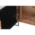 Kép 7/11 - Tv-s szekrény újrahasznosított fa, fenyő 144,5x40x51 cm fekete, narancssárga