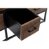 Kép 5/8 - Tv-s szekrény újrahasznosított fa, mangófa, fém 135x42x60 cm sötétbarna, fekete