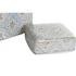 Kép 4/4 - Váza arab porcelán 15,5x15,5x21,5 cm bézs, kék