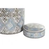 Kép 4/4 - Váza arab porcelán 18x18x30 cm bézs, kék