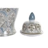 Kép 4/4 - Váza arab porcelán 18x18x36,5 cm bézs, kék