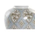 Kép 4/4 - Váza arab porcelán 22x22x25 cm bézs, kék