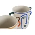 Kép 4/4 - Váza arc dolomit 23x14,5x24,5 cm fehér, színes 2 féle