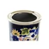 Kép 4/4 - Váza arc porcelán 15x15x38 cm színes, fekete