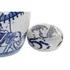Kép 3/4 - Váza elefánt porcelán 16x16x20 cm fehér, kék