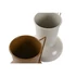 Kép 4/4 - Váza fém 13x12,5x17 cm bézs, mustársárga 2 féle