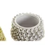 Kép 4/4 - Váza kő 17x17x13,5 cm mustársárga, fehér 2 féle