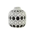 Kép 2/4 - Váza körök porcelán 16x16x18 cm fehér, fekete