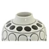 Kép 3/4 - Váza körök porcelán 16x16x18 cm fehér, fekete