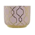 Kép 4/4 - Váza krómozott porcelán 13x13x26 cm pink, arany
