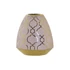 Kép 2/4 - Váza krómozott porcelán 16x16x18 cm pink, arany