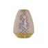 Kép 2/4 - Váza krómozott porcelán 18x18x24 cm pink, arany
