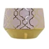Kép 4/4 - Váza krómozott porcelán 18x18x24 cm pink, arany