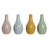 Kép 2/4 - Váza porcelán 10,5x10,5x20,5 cm színes 4 féle