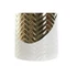 Kép 4/4 - Váza porcelán 11,7x11,7x22,3 cm fehér, arany