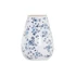 Kép 2/4 - Váza porcelán 15,5x15,5x21,5 cm fehér, kék