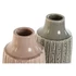 Kép 3/4 - Váza porcelán 15x15x31 cm pink, szürke 2 féle