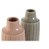 Kép 3/4 - Váza porcelán 16x16x38 cm pink, világosszürke 2 féle