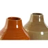 Kép 3/3 - Váza porcelán 17x17x27 cm barna, narancssárga 2 féle