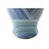 Kép 4/5 - Váza tetővel porcelán 17x17x31 cm kék, arany