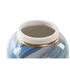 Kép 5/5 - Váza tetővel porcelán 17x17x31 cm kék, arany