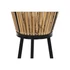 Kép 4/4 - Virágtartó rattan, fém 30x30x55 cm natúr, fekete