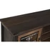 Kép 3/9 - Vitrin lucfenyő, fém 96x32x110,5 cm sötétbarna, natúr