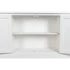 Kép 5/11 - Vitrin mdf, üveg 218,4x40,6x203 cm fehér
