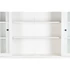Kép 7/11 - Vitrin mdf, üveg 218,4x40,6x203 cm fehér