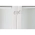 Kép 7/9 - Vitrin mdf, üveg 76x39x193 cm világosbarna, fehér