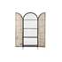 Kép 5/9 - Vitrin rattan, fém 61x26x150,3 cm natúr, fekete