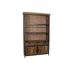Kép 2/11 - Vitrin újrahasznosítottfa, fém 127x36x202 cm sötétbarna, fekete
