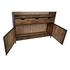 Kép 4/11 - Vitrin újrahasznosítottfa, fém 127x36x202 cm sötétbarna, fekete