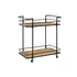Kép 2/5 - Zsúrkocsi rattan, fém 68x37,5x70,5 cm natúr, fekete